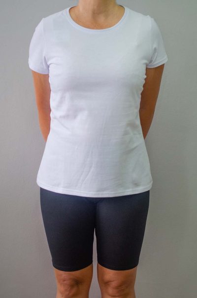 Camisa feminina de cotton lycra baby look