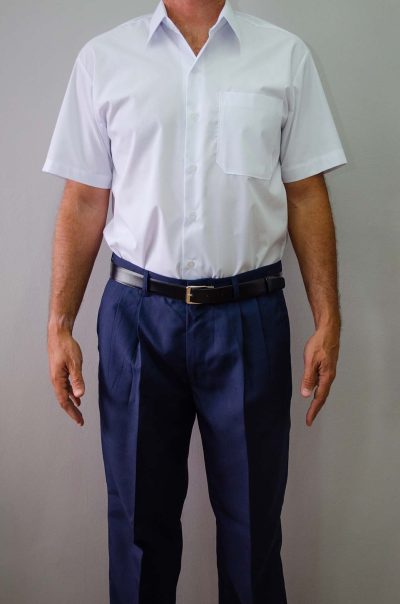 Camisa social masculina manga curta