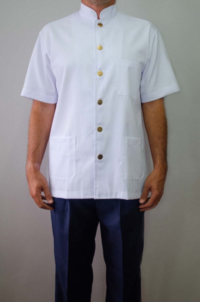 Camisa Dolma Botões Dourados branca