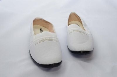 Sapatilha de brim branca